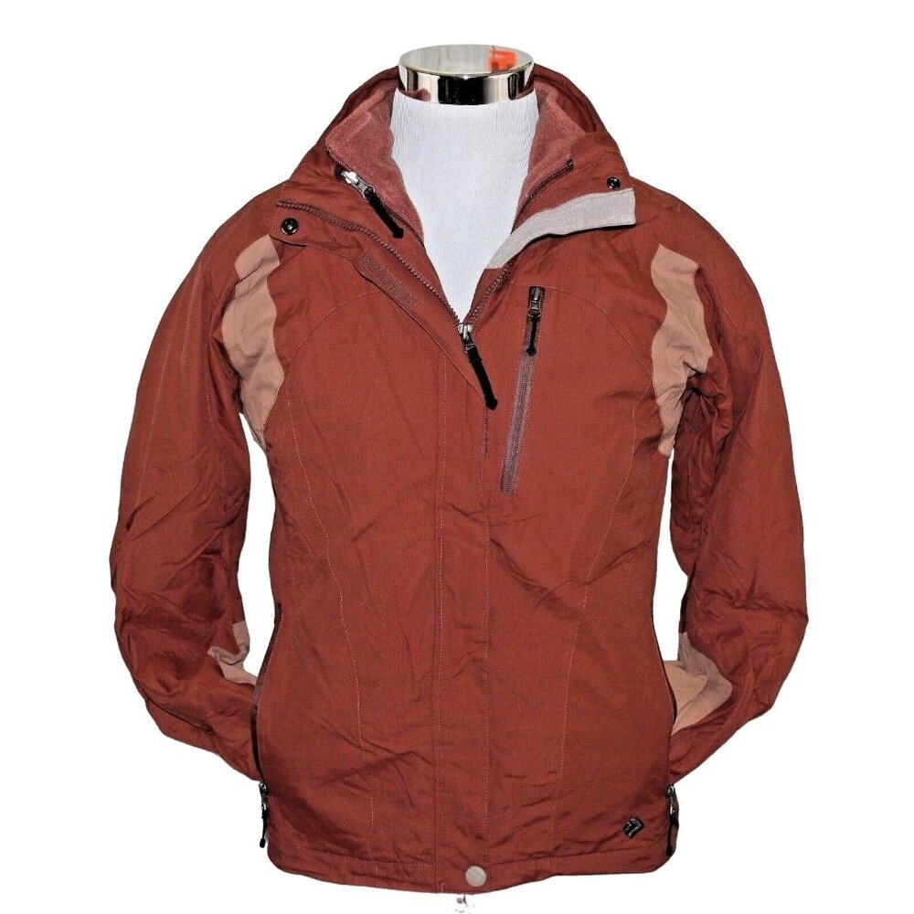 Outdoor Products Large Brown 3 In 1 Full Zip Winter Ski Snowboarding Jacket - Picture 1 of 12